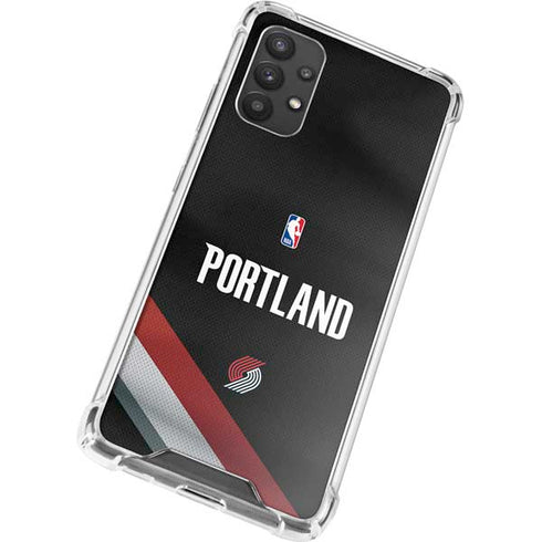 NBA Portland Trail Blazers Jersey Galaxy A32 5G Clear Case