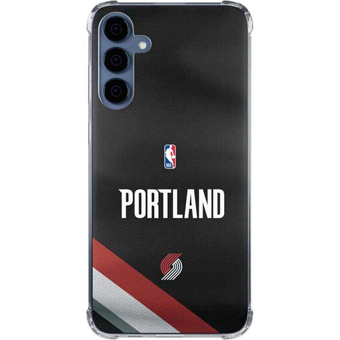 NBA Portland Trail Blazers Jersey Galaxy A35 5G Clear Case