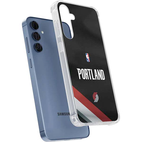 NBA Portland Trail Blazers Jersey Galaxy A35 5G Clear Case
