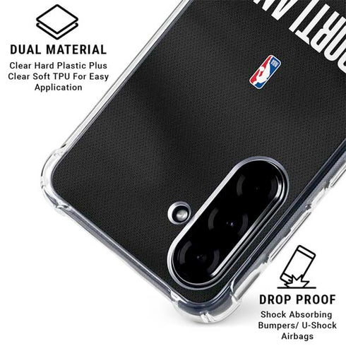 NBA Portland Trail Blazers Jersey Galaxy A36 5G Clear Case