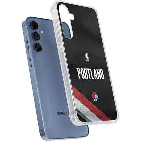 NBA Portland Trail Blazers Jersey Galaxy A55 5G Clear Case