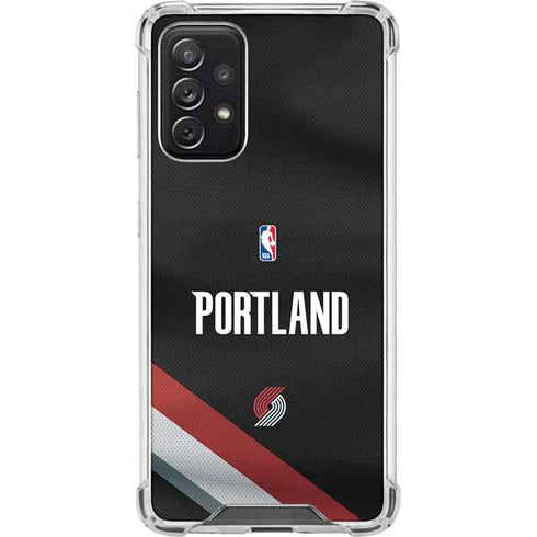 NBA Portland Trail Blazers Jersey Galaxy A72 5G Clear Case