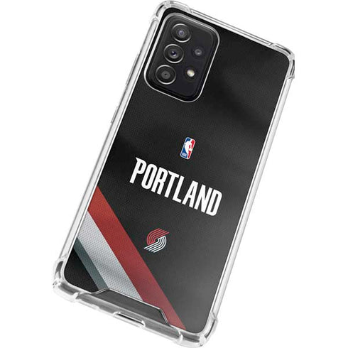 NBA Portland Trail Blazers Jersey Galaxy A72 5G Clear Case
