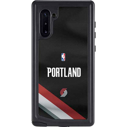 NBA Portland Trail Blazers Jersey Galaxy Note 10 Waterproof Case