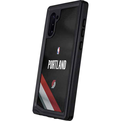 NBA Portland Trail Blazers Jersey Galaxy Note 10 Waterproof Case