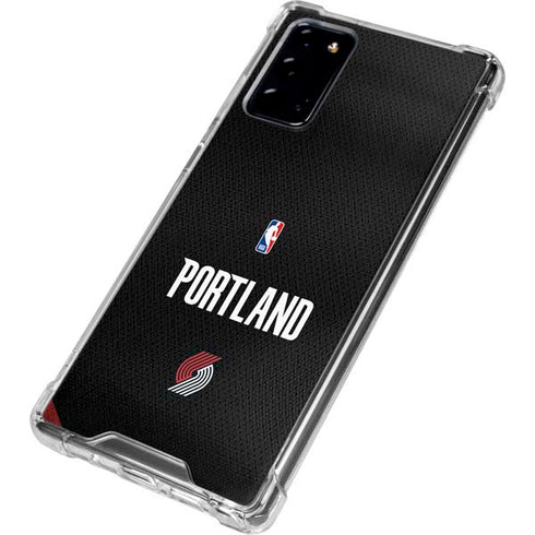 NBA Portland Trail Blazers Jersey Galaxy Note20 5G Clear Case