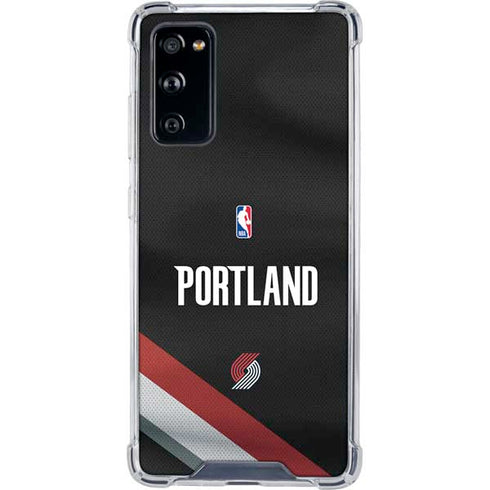 NBA Portland Trail Blazers Jersey Galaxy S20 FE Clear Case