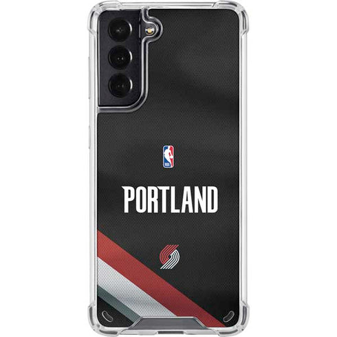 NBA Portland Trail Blazers Jersey Galaxy S21 5G Clear Case