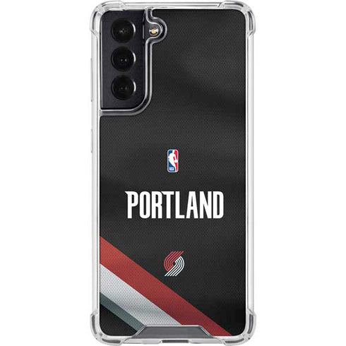 NBA Portland Trail Blazers Jersey Galaxy S22 Clear Case