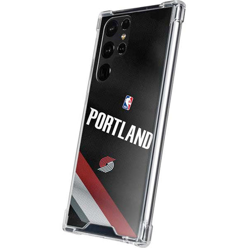 NBA Portland Trail Blazers Jersey Galaxy S22 Ultra Clear Case