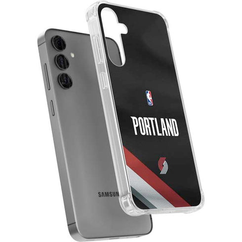 NBA Portland Trail Blazers Jersey Galaxy S24 Plus Clear Case