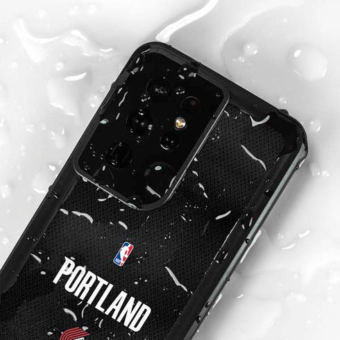 NBA Portland Trail Blazers Jersey Galaxy S24 Ultra Waterproof Case
