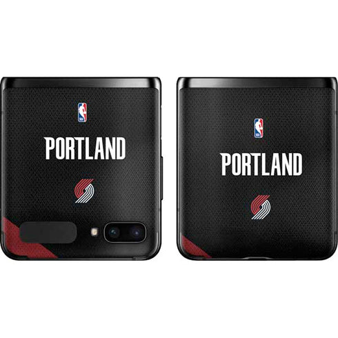 NBA Portland Trail Blazers Jersey Galaxy Z Flip Skin
