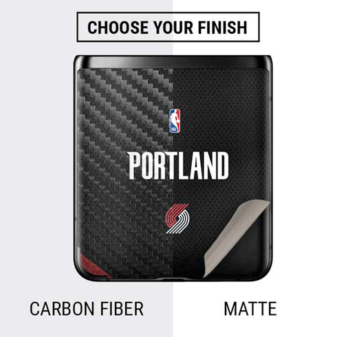 NBA Portland Trail Blazers Jersey Galaxy Z Flip Skin