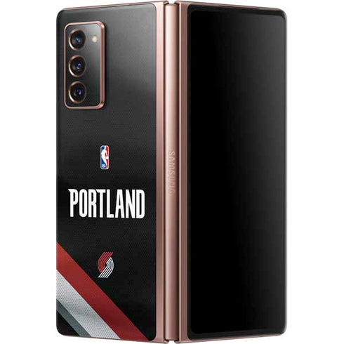 NBA Portland Trail Blazers Jersey Galaxy Z Fold2 5G Skin