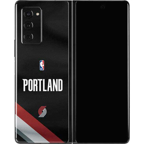 NBA Portland Trail Blazers Jersey Galaxy Z Fold2 5G Skin