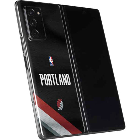 NBA Portland Trail Blazers Jersey Galaxy Z Fold2 5G Skin