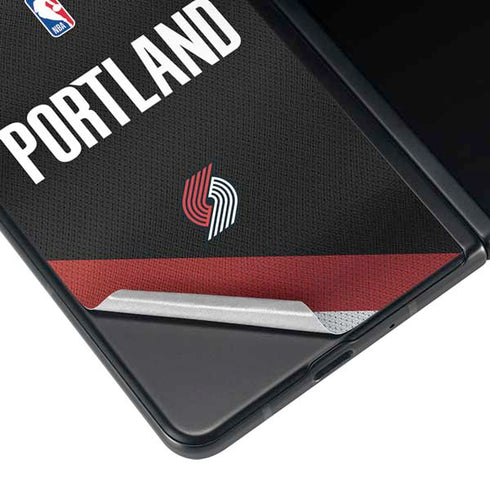 NBA Portland Trail Blazers Jersey Galaxy Z Fold3 5G Skin