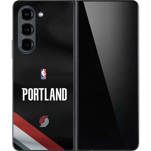 NBA Portland Trail Blazers Jersey Galaxy Z Fold5 5G Skin