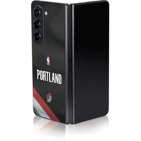 NBA Portland Trail Blazers Jersey Galaxy Z Fold5 5G Skin
