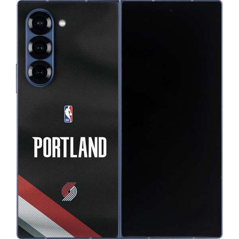 NBA Portland Trail Blazers Jersey Galaxy Z Fold6 Skin