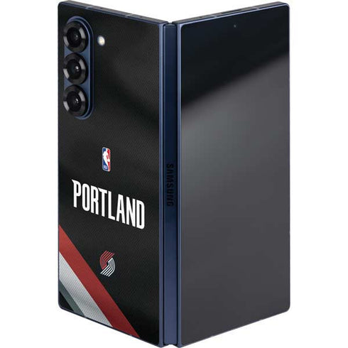 NBA Portland Trail Blazers Jersey Galaxy Z Fold6 Skin