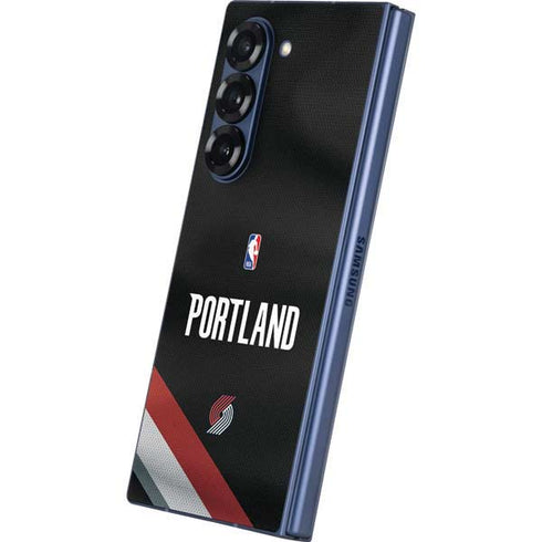 NBA Portland Trail Blazers Jersey Galaxy Z Fold6 Skin