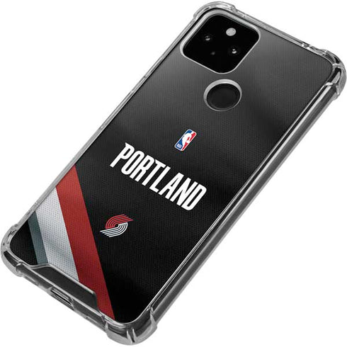 NBA Portland Trail Blazers Jersey Google Pixel 5a 5G Clear Case