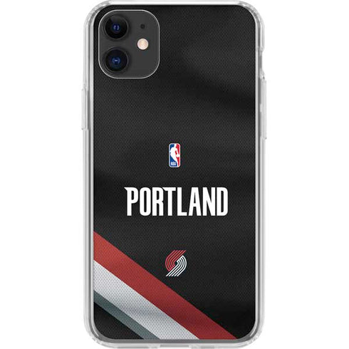 NBA Portland Trail Blazers Jersey iPhone 11 Clear Case