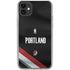 NBA Portland Trail Blazers Jersey iPhone 11 Clear Case