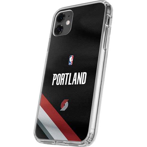 NBA Portland Trail Blazers Jersey iPhone 11 Clear Case