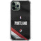 NBA Portland Trail Blazers Jersey iPhone 11 Pro Max Clear Case