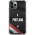 NBA Portland Trail Blazers Jersey iPhone 11 Pro Max Clear Case