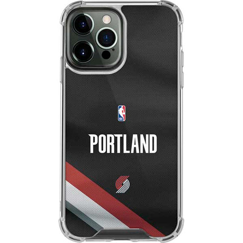 NBA Portland Trail Blazers Jersey iPhone 13 Pro Max Clear Case