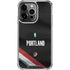 NBA Portland Trail Blazers Jersey iPhone 14 Pro Clear Case