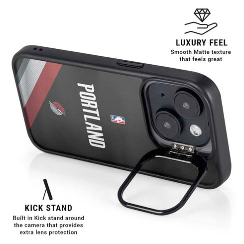 NBA Portland Trail Blazers Jersey iPhone 15 Kickstand Case
