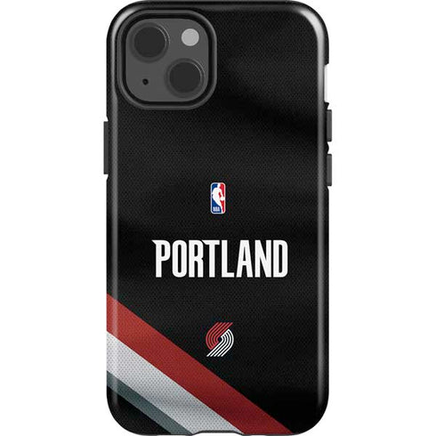 NBA Portland Trail Blazers Jersey iPhone 15 Plus Impact Case