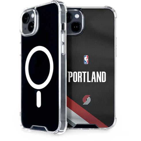 NBA Portland Trail Blazers Jersey iPhone 15 Plus MagSafe Case