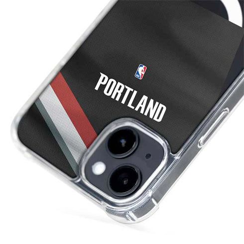 NBA Portland Trail Blazers Jersey iPhone 15 Plus MagSafe Case