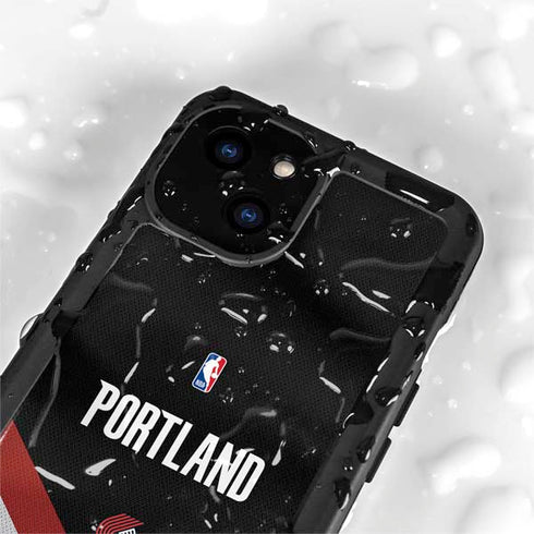 NBA Portland Trail Blazers Jersey iPhone 15 Plus Waterproof Case