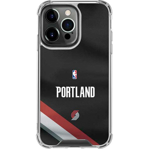NBA Portland Trail Blazers Jersey iPhone 15 Pro Clear Case