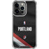 NBA Portland Trail Blazers Jersey iPhone 15 Pro Max Clear Case