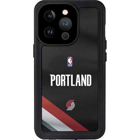 NBA Portland Trail Blazers Jersey iPhone 15 Pro Waterproof Case