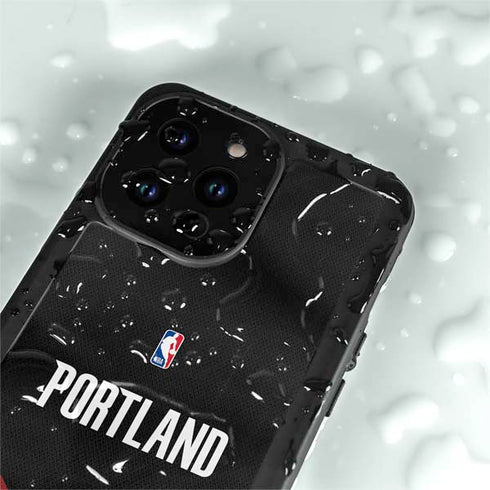 NBA Portland Trail Blazers Jersey iPhone 15 Pro Waterproof Case