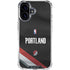 NBA Portland Trail Blazers Jersey iPhone 16 Plus Clear Case