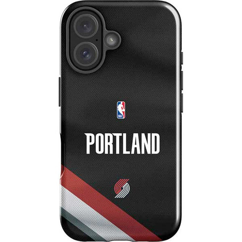 NBA Portland Trail Blazers Jersey iPhone 16 Plus Impact Case