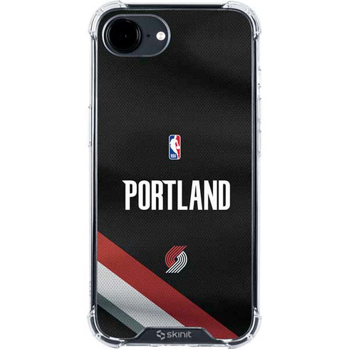 NBA Portland Trail Blazers Jersey iPhone 16e Clear Case