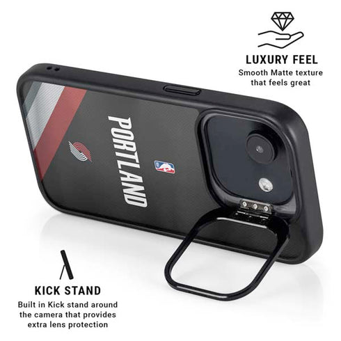 NBA Portland Trail Blazers Jersey iPhone 16e Kickstand Case