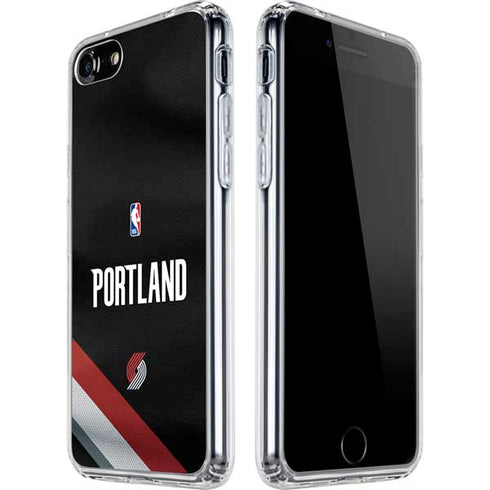 NBA Portland Trail Blazers Jersey iPhone SE (2nd & 3rd Gen) Clear Case