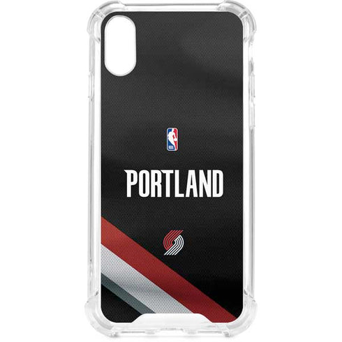 NBA Portland Trail Blazers Jersey iPhone XS Clear Case